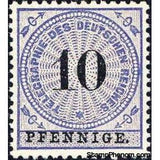 Germany 1875 Number on rosette-Stamps-Germany-Mint-StampPhenom