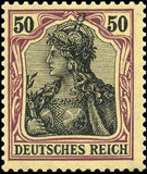 Germany 1902 Germania with imperial crown, hatched background-Stamps-Germany-Mint-StampPhenom