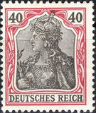 Germany 1902 Germania with imperial crown, hatched background-Stamps-Germany-Mint-StampPhenom