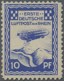 Germany 1913 Air post stamp for Dusseldorf-Stamps-Germany-Mint-StampPhenom