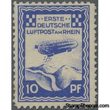 Germany 1913 Air post stamp for Dusseldorf-Stamps-Germany-Mint-StampPhenom