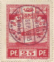 Germany 1913 Air post stamp for Mülhausen-Feldberg-Stamps-Germany-Mint-StampPhenom