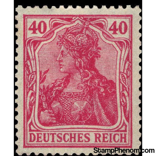 Germany 1920 Germania with the imperial crown, 40pf-Stamps-Germany-Mint-StampPhenom