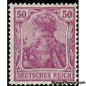 Germany 1920 Germania with the imperial crown, 50pf-Stamps-Germany-Mint-StampPhenom