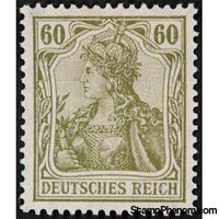 Germany 1920 Germania with the imperial crown, 60pf-Stamps-Germany-Mint-StampPhenom