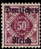 Germany 1920 Municipal Service stamp of Württemberg optd 'Deutfches Reich-Stamps-Germany-Mint-StampPhenom