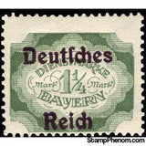 Germany 1920 Official Bavaria stamp - Optd 'Deutfches Reich'-Stamps-Germany-Mint-StampPhenom