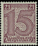 Germany 1920 Official Stamp - with figures '21'-Stamps-Germany-Mint-StampPhenom