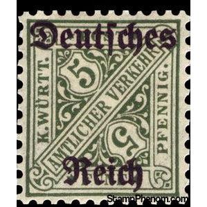 Germany 1920 Official Württemberg stamp overprinted 'Deutfches Reich'-Stamps-Germany-Mint-StampPhenom