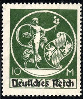 Germany 1920 Stamps of Bavaria overprinted Deutsches Reich-Stamps-Germany-Mint-StampPhenom