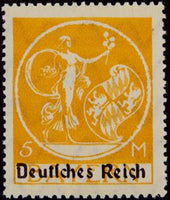 Germany 1920 Stamps of Bavaria overprinted Deutsches Reich-Stamps-Germany-Mint-StampPhenom