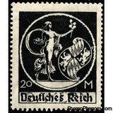 Germany 1920 Stamps of Bavaria overprinted Deutsches Reich-Stamps-Germany-Mint-StampPhenom