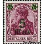 Germany 1921 1920 Stamps Surch., 5m on 75pf-Stamps-Germany-Mint-StampPhenom