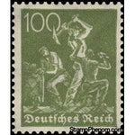 Germany 1921 Miner, 100pf-Stamps-Germany-Mint-StampPhenom