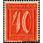 Germany 1921 Numeral, 40pf-Stamps-Germany-Mint-StampPhenom