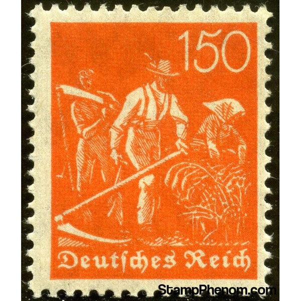 Germany 1921 Reaper, 150pf-Stamps-Germany-Mint-StampPhenom