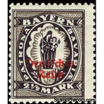 Germany 1921 Stamps of Bavaria overprinted Deutsches Reich-Stamps-Germany-Mint-StampPhenom