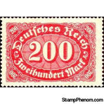 Germany 1922 Mark Numeral, 200m-Stamps-Germany-Mint-StampPhenom