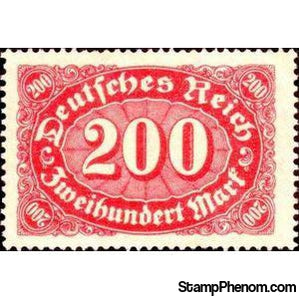 Germany 1922 Mark Numeral, 200m-Stamps-Germany-Mint-StampPhenom