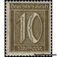 Germany 1922 Numeral, 10pf-Stamps-Germany-Mint-StampPhenom