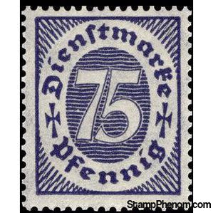 Germany 1922 Official Stamp, 75-Stamps-Germany-Mint-StampPhenom