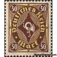 Germany 1922 Posthorn, 30m-Stamps-Germany-Mint-StampPhenom