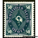 Germany 1922 Posthorn, 50m-Stamps-Germany-Mint-StampPhenom