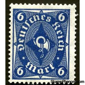 Germany 1922 Posthorn, 6m-Stamps-Germany-Mint-StampPhenom