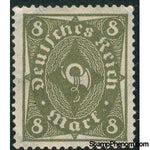 Germany 1922 Posthorn, 8m-Stamps-Germany-Mint-StampPhenom