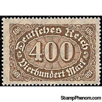 Germany 1923 Mark Numeral, 400m-Stamps-Germany-Mint-StampPhenom