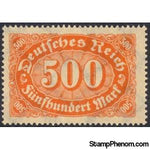 Germany 1923 Mark Numeral, 500m-Stamps-Germany-Mint-StampPhenom