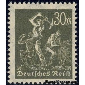 Germany 1923 Miner, 30m-Stamps-Germany-Mint-StampPhenom