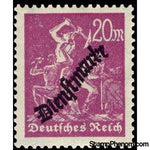 Germany 1923 Official Stamp, 20m-Stamps-Germany-Mint-StampPhenom