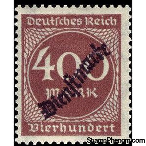 Germany 1923 Official Stamp, 400m-Stamps-Germany-Mint-StampPhenom