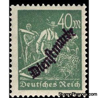 Germany 1923 Official Stamp, 40m-Stamps-Germany-Mint-StampPhenom