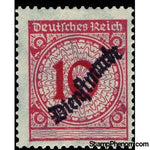 Germany 1923 Official Stamp, watermarked, 10-Stamps-Germany-Mint-StampPhenom