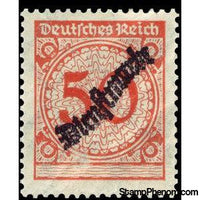 Germany 1923 Official Stamp, watermarked, 50-Stamps-Germany-Mint-StampPhenom