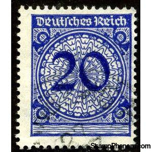 Germany 1923 Rentenmark, only numeral, 20pf-Stamps-Germany-Mint-StampPhenom