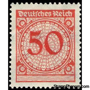 Germany 1923 Rentenmark, only numeral, 50pf-Stamps-Germany-Mint-StampPhenom