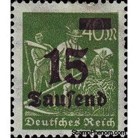 Germany 1923 Surcharge - 15T on 40m (Reapers)-Stamps-Germany-Mint-StampPhenom