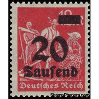 Germany 1923 Surcharge - 20T on 12m (Reapers)-Stamps-Germany-Mint-StampPhenom