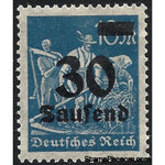 Germany 1923 Surcharge - 30T on 10m (Reapers)-Stamps-Germany-Mint-StampPhenom