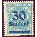 Germany 1923 Surcharge - 30T on 200m (numbers)-Stamps-Germany-Mint-StampPhenom