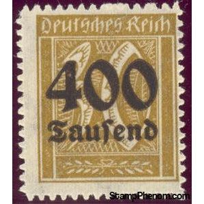 Germany 1923 Surcharge - 400T on 30pf (numerals)-Stamps-Germany-Mint-StampPhenom