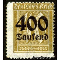 Germany 1923 Surcharge - 400T on 40pf (numerals)-Stamps-Germany-Mint-StampPhenom