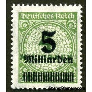 Germany 1923 Surcharge - 5Md on 4M (numerals)-Stamps-Germany-Mint-StampPhenom