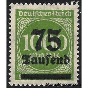 Germany 1923 Surcharge - 75T on 1000m (numbers)-Stamps-Germany-Mint-StampPhenom