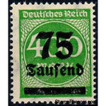 Germany 1923 Surcharge - 75T on 400m (numbers)-Stamps-Germany-Mint-StampPhenom