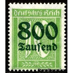 Germany 1923 Surcharge - 800T on 10pf (numerals)-Stamps-Germany-Mint-StampPhenom