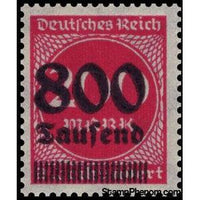 Germany 1923 Surcharge - 800T on 200m (numbers)-Stamps-Germany-Mint-StampPhenom